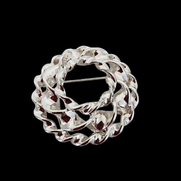 Anne Klein Jewelry - Anne Klein vintage brooch vintage pin retro silver tone